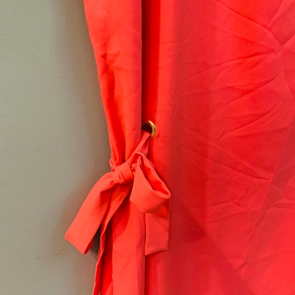 Coral side tie dress - Picture 4 of 4